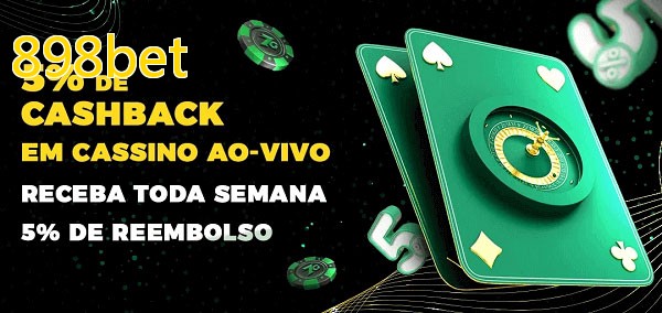 Promoções do cassino ao Vivo 898bet